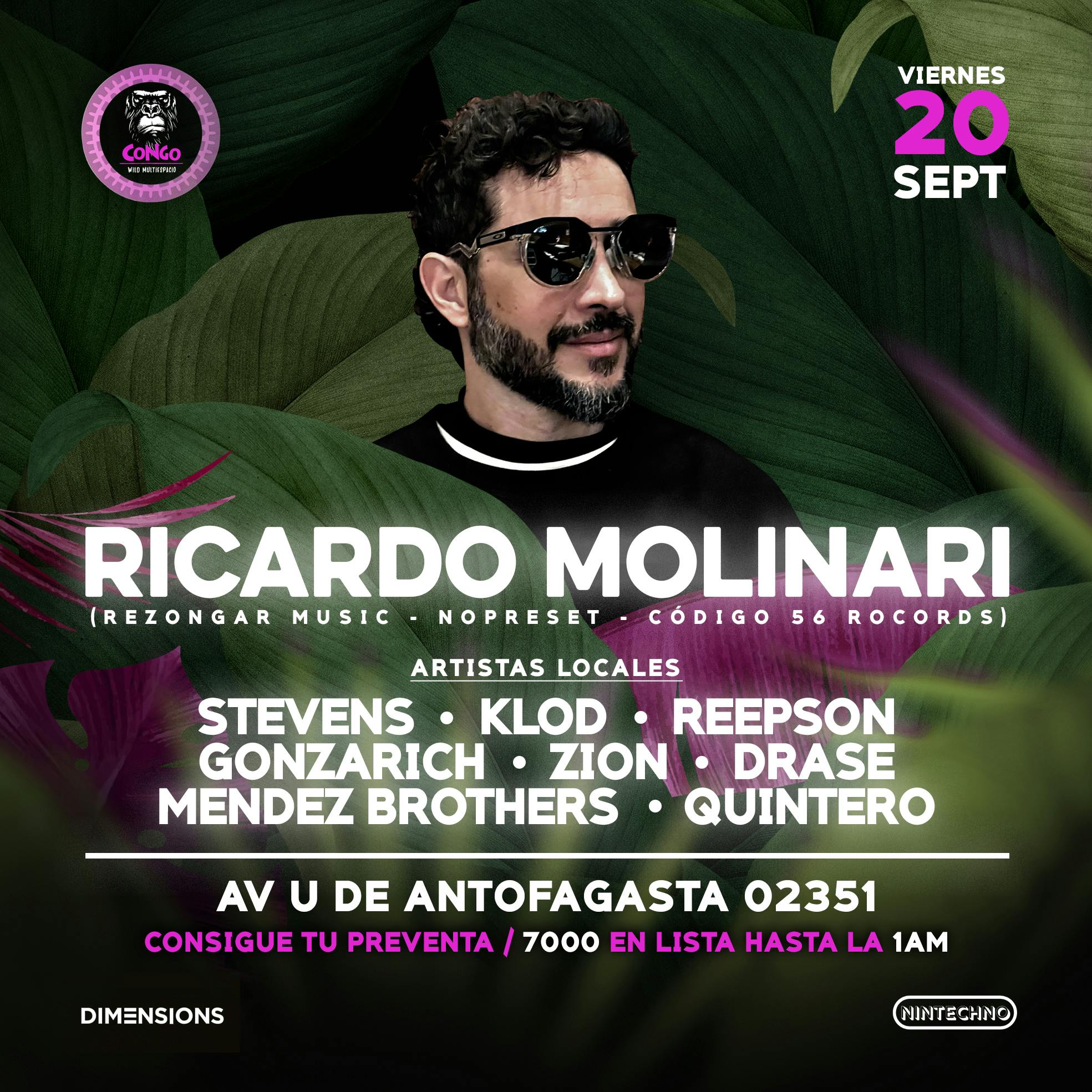 Ricardo Molinari en Congowild Viernes 20 Septiembre image}